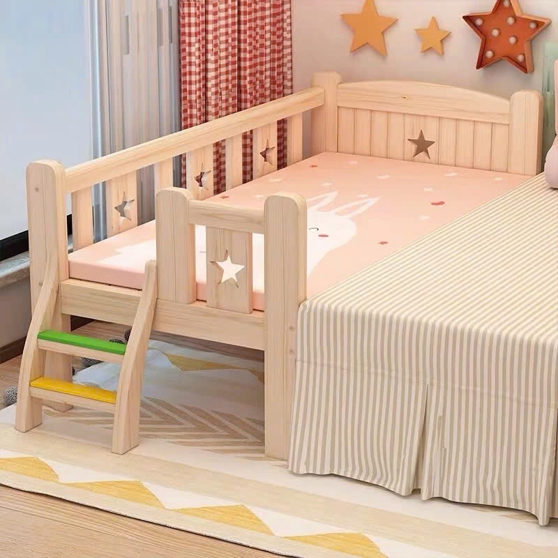 Giường ngủ cho bé, giường ngủ ghép chung với ba mẹ nhiều kích thước mẫu mã, chất liệu gỗ thông