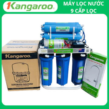 Máy lọc nước Kangaroo RO KG99A 9 lõi không vỏ tủ, thích hợp lắp trung cư , gầm bếp uống trược tiếp