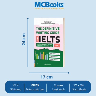 Sách - ôn luyện IELTS The Definitive Writing Guide for IELTS – Task 1+2 MCBooks