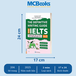 Sách - ôn luyện IELTS The Definitive Writing Guide for IELTS – Task 1+2 MCBooks