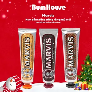 Kem Đánh Răng Ý Marvis Blended Collection - 3 Hương Vị Hoà Trộn Mixed, Cảm Giác Tươi Mát, Kem Đánh Răng Trắng Răng -75ml