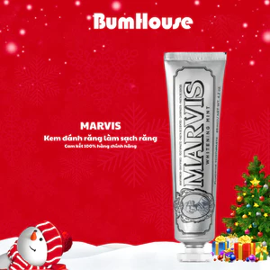 Kem Đánh Răng Marvis Whitening Mint - 25ml/85ml (Màu Trắng)