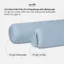 Vỏ gối ôm Cotton Sateen 70x100 35x100cm Sen Đá Home Bedding trơn màu cao cấp, bao áo dây kéo khóa satin