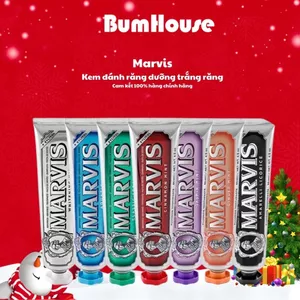 Kem Đánh Răng Ý Marvis Giúp Hỗ Trợ Trắng Răng, Giảm Mảng Bám, Nhiều Mùi Hương 10ml/25ml/75ml/85ml