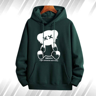 Áo hoodie tay dài dáng rộng in Gấu Empathy phong cách hiphop đường phố mùa đông Hàn Quốc cho nam K1