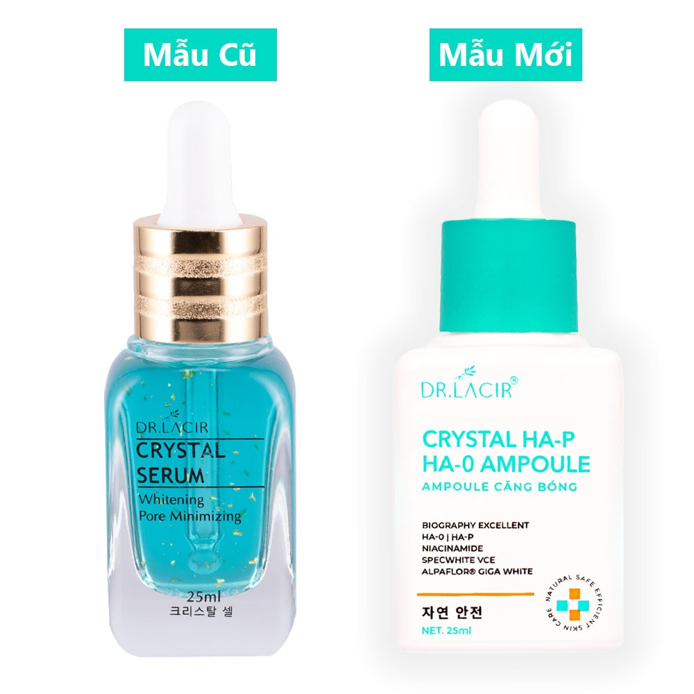 Tinh Chất Ngậm Nước Crystal HA-P Dr.LACIR - Da Căng Bóng Mượt Mà, Giữ Ẩm Lâu Dài