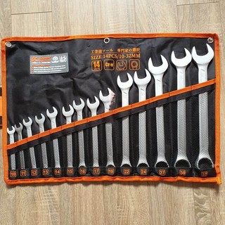 Bộ cờ lê vòng miệng hãng Kapusi Nhật Bản 14 chi tiết từ 10-32mm hoặc 8-24mm , Bảo hành 12 tháng