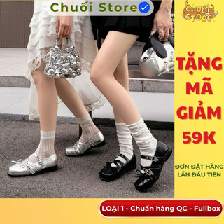 Giày bệt nữ da PU tổng hợp dệt vải đế cao su phong cách cá tính dễ mang đi chơi siêu đẹp