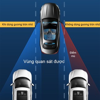 Cặp gương cầu lồi ô tô hít chân không cao cấp - Tăng tầm nhìn, chống điểm mù khi lái oto xe hơi