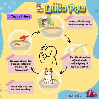 Cát Vệ Sinh [ 8L ] MIKU MOLLY cho MèO. cát đất sét __