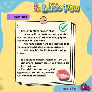 Cát Vệ Sinh [ 8L ] MIKU MOLLY cho MèO. cát đất sét __