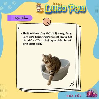 Cát Vệ Sinh [ 8L ] MIKU MOLLY cho MèO. cát đất sét __