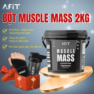 Bột tăng cân tăng cơ Afit Muscle Mass  – giàu đạm và năng lượng – hỗ trợ người gầy tăng cơ tăng