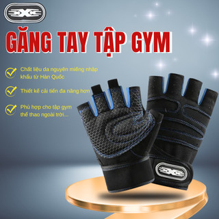 Găng tay tập gym có quấn cổ tay trợ lực – chất liệu da nguyên miếng Hàn Quốc, thiết kế mới cá tính