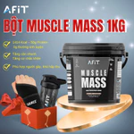 Bột Muscle Mass Afit 1kg – sữa tăng cân, tăng cơ sạch cho người gầy – không đậu nành – tặng kèm quà — ảnh 1