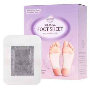 Miếng Dán Chân Thư Giãn Abuka Piroen Relax Foot Sheet – Hương Lavender – Hộp 14 Miếng Giúp Giảm Mỏi & Ngủ Ngon