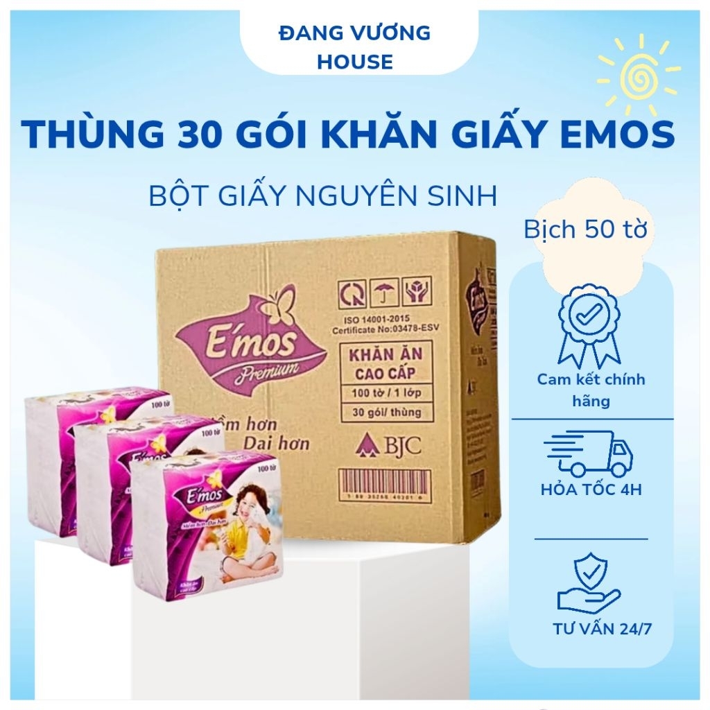 [giá Sỉ]khăn giấy  cao cấp khổ lớn(thùng 30 gói từ 50-70 tờ/1 gói)