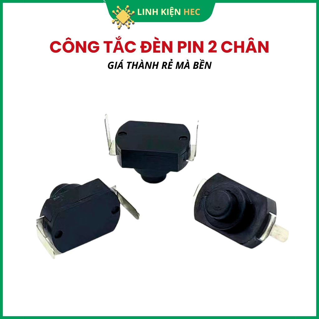 Công tắc đèn pin 2 chân cắm YT-1288 chất lượng cao linh kiện hec ...