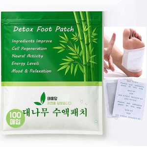 Miếng Dán Chân Thải Độc Bamboo Detox Foot Patch – Gói Lớn 100 Miếng – Hút Độc Tố, Thanh Lọc Cơ Thể, Giúp Ngủ Ngon
