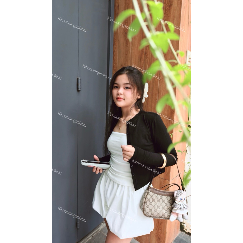 Kimcuongsokiuu Cardigan Trụ Dáng Ôm Nhẹ Mặc Trong Mặc Ngoài Đều Đẹp Chất Cotton Co Giãn Size S M L Màu Pastel Ngọt Ngào