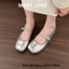 Giày búp bê nữ Mary Jane mũi tròn nơ nhỏ quai ngang thanh lịch M63