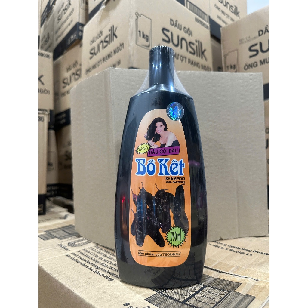 Dầu gội bồ kết Thorakao 750ml giúp tóc đen mượt dễ chải