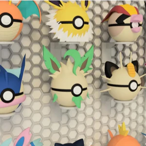 Mô Hình Pokéball in 3D Theo Phong Cách Pokémon