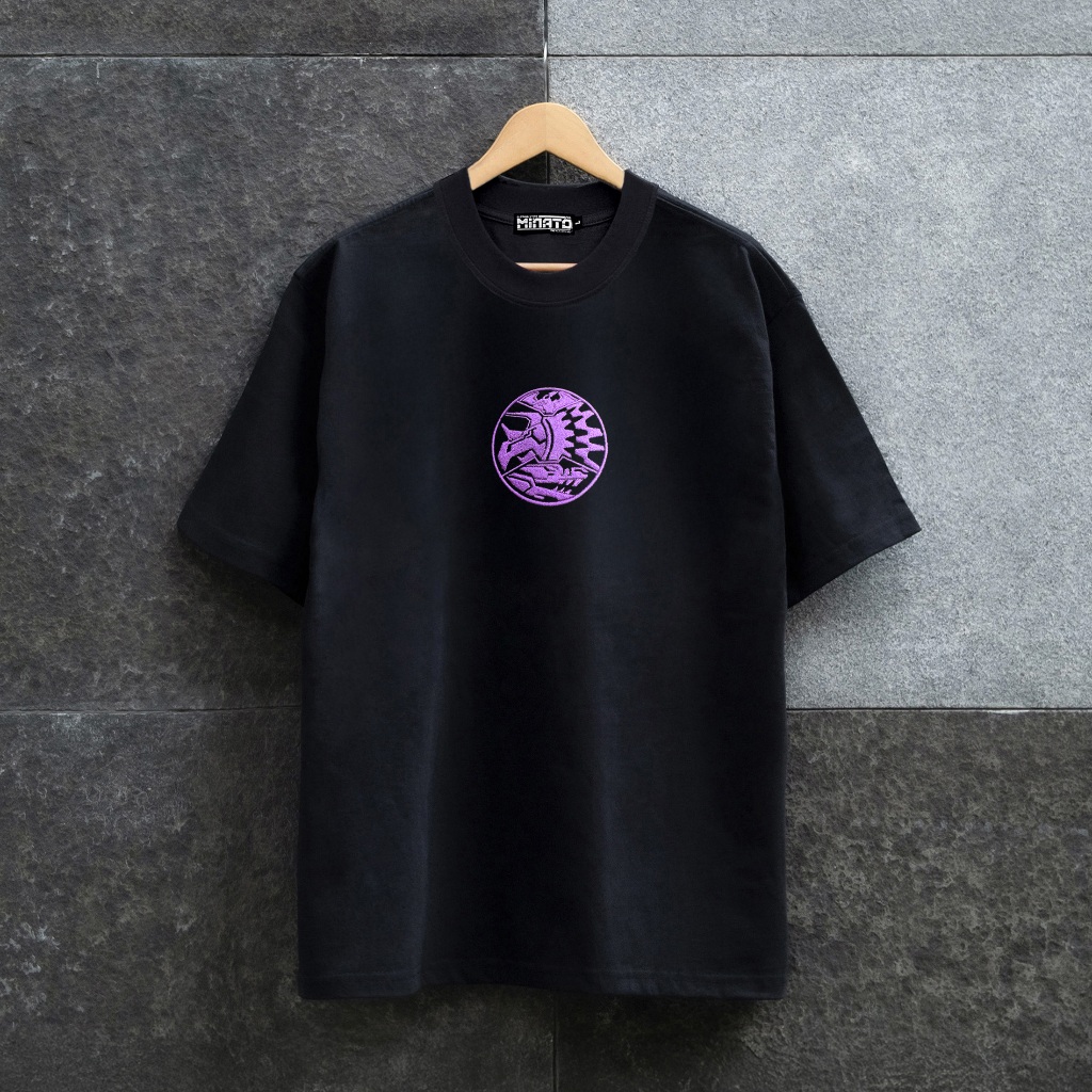 Áo thun Rider OOO Hình Thêu Nam Nữ Unisex Form Rộng Oversized