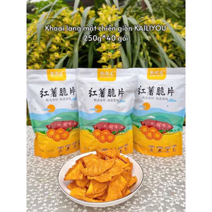 Khoai Lang Mật Sấy Giòn KAILYOU Gói 250g - Snack Ăn Vặt Nội Địa Trung Thơm Ngon, Không Ngấy