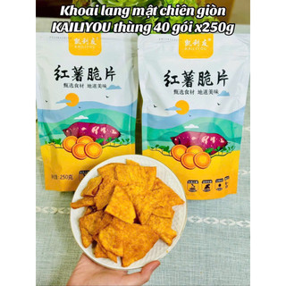 Khoai Lang Mật Sấy Giòn KAILYOU Gói 250g - Snack Ăn Vặt Nội Địa Trung Thơm Ngon, Không Ngấy