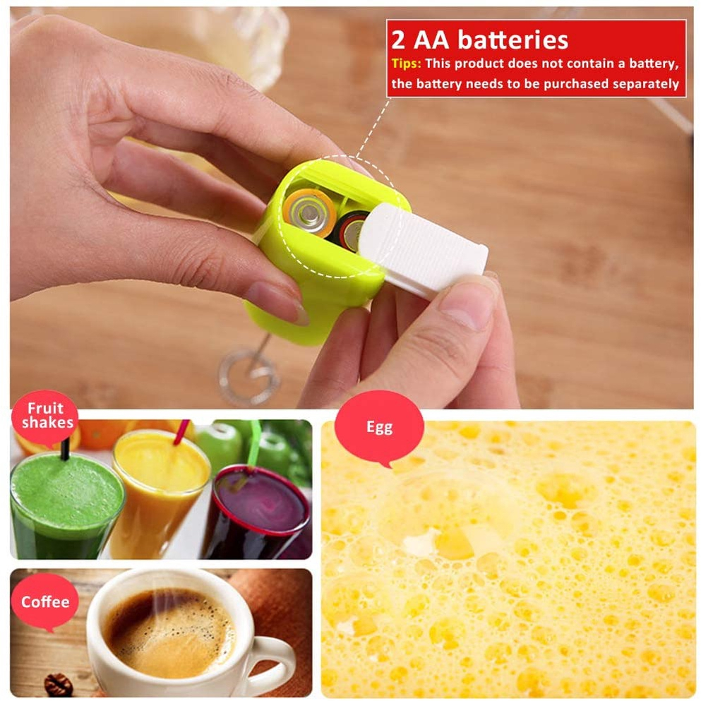 Máy Đánh Trứng,Tạo Bọt Cafe Cầm Tay mini tiện lợi hàng cao cấp loại 1 tiện ích