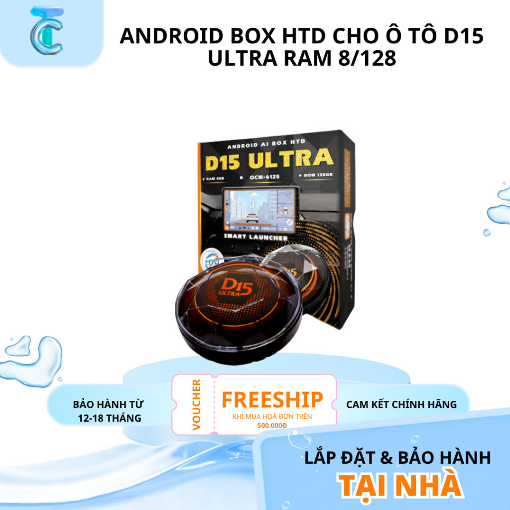 Android Box HTD Cho Ô Tô D15 ULTRA | Ram 8/128 | Mới Nhất | Shopee Việt Nam