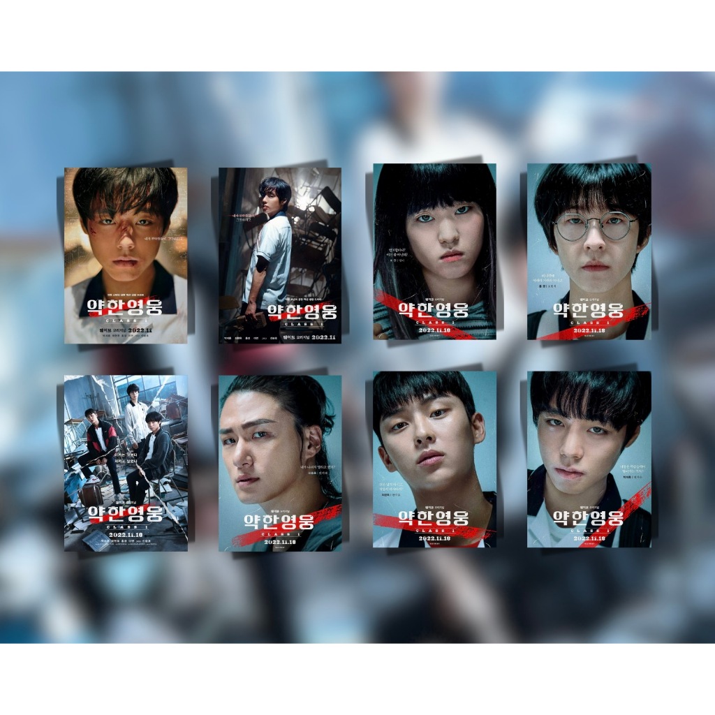 Full set poster trang trí dán tường decal A5 phim Weak Hero Class- Người hùng yếu đuối