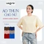 Áo Thun Nữ Boxy LeTom's, Form Rộng Cotton 250GSM, Co Giãn Tốt, Không Bai Nhão, Nhiều Màu Trendy