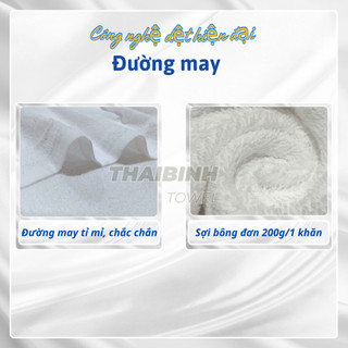 Khăn Tắm Nhà Nghỉ xuất Nhật 60x120cm THAI BINH TOWEL Cotton 100% Mềm Mại Siêu Thấm Hút Không Xù Bông KS4