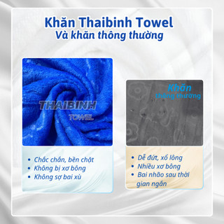 Combo 5 khăn tắm 50*100cm lông cừu dập gấu THAIBINH TOWEL bông mềm,thấm hút nước