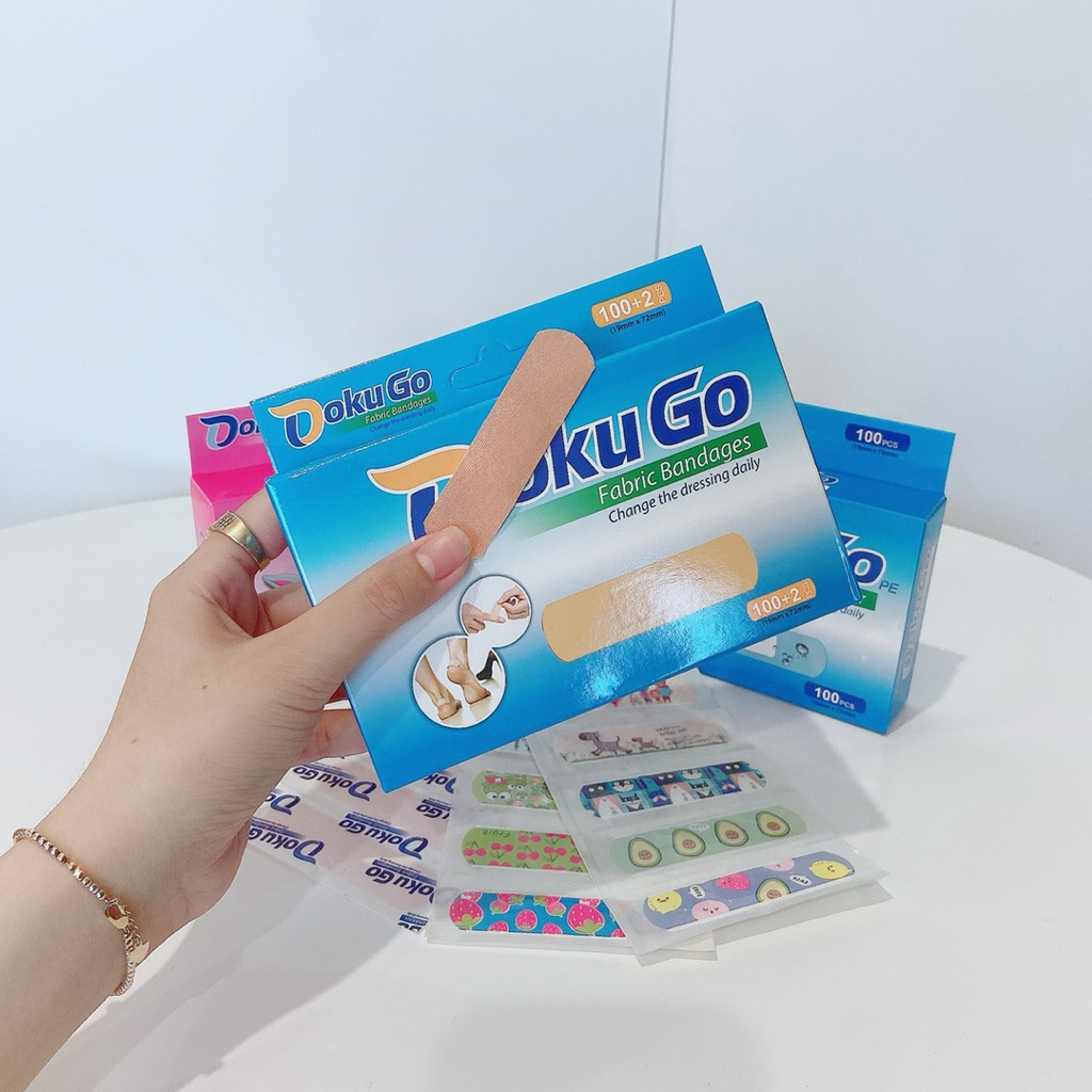 ✅[Chính hãng] Băng keo cá nhân dễ thương hoạ tiết hoạt hình thoáng khí tiện dụng chống thấm nước