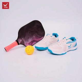 Giày Cầu Lông, Giày Pickleball Wika Kitto, đệm EVA nhẹ êm, da PU chống xước và tránh bào mòn