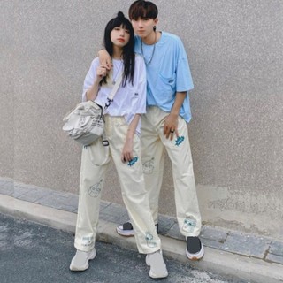 Quần jogger nam nữ Whale ống rộng unisex chất liệu nỉ bông dáng đứng phong cách trẻ trung K1