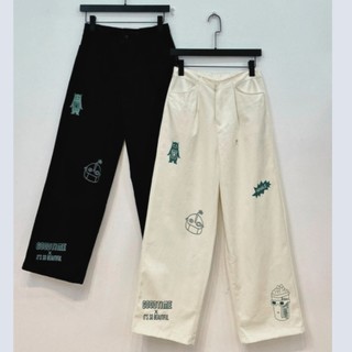 Quần jogger nam nữ Whale ống rộng unisex chất liệu nỉ bông dáng đứng phong cách trẻ trung K1