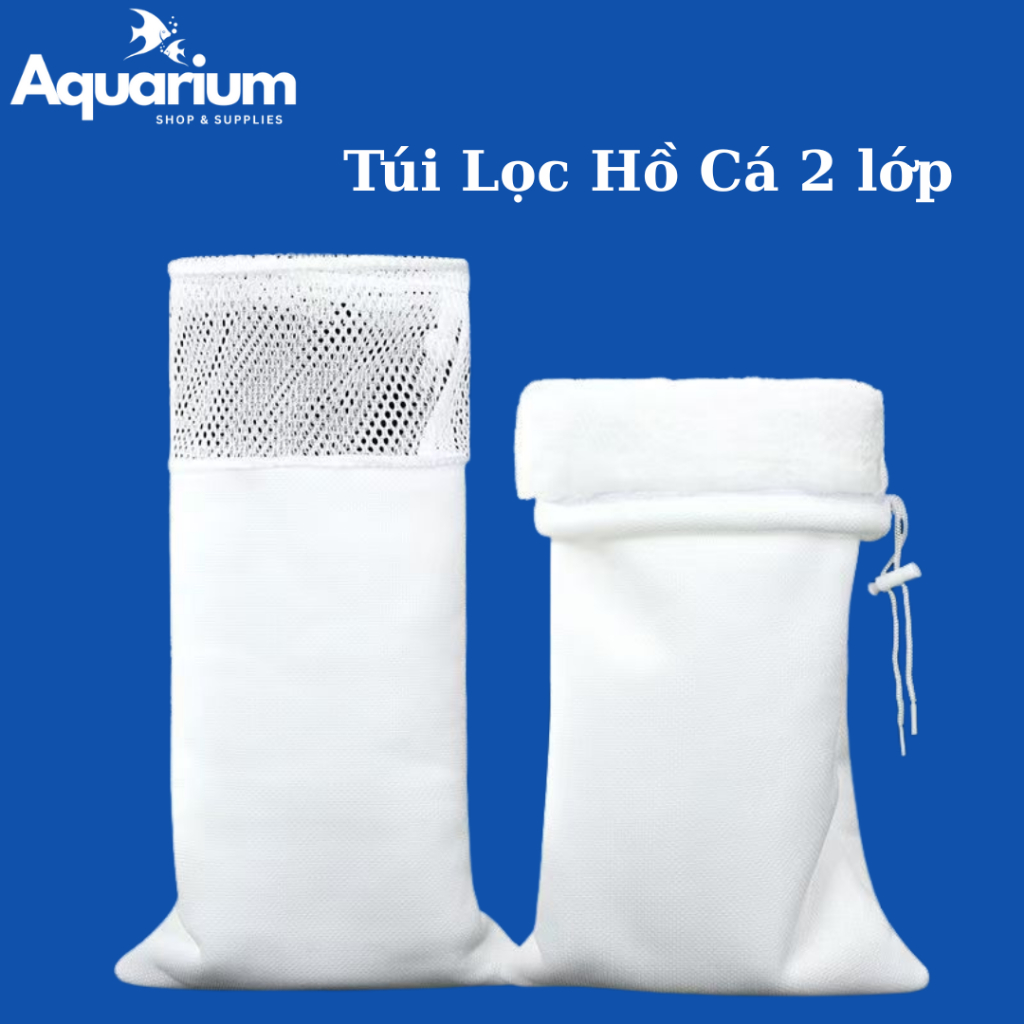 Túi Lọc Hồ Cá 2 Lớp Chống Tràn – Giải Pháp Lọc Sạch Nước Hiệu Quả | KT 15x35, 18x35, 19x38, 20x45