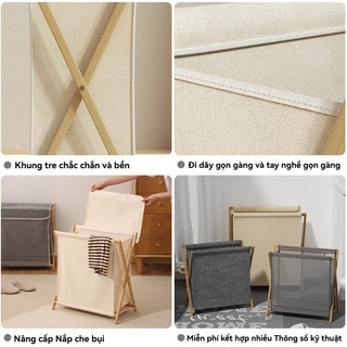 Giỏ đựng quần áo bẩn Giỏ Gấp Gọn Họa đựng đồ giặt Bẩn Đồ Giặt đựng đồ Giỏ kiệm không gian