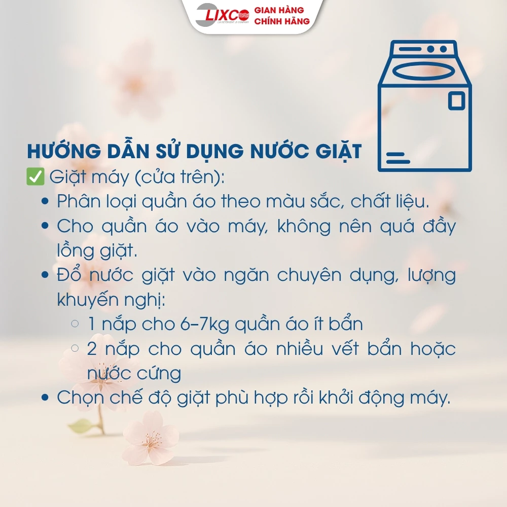 Combo 2 túi nước giặt Lix Siêu Sạch Hoa Anh Đào dung tích 2.4kg/túi, 2C-N2503 - Lixco Việt Nam