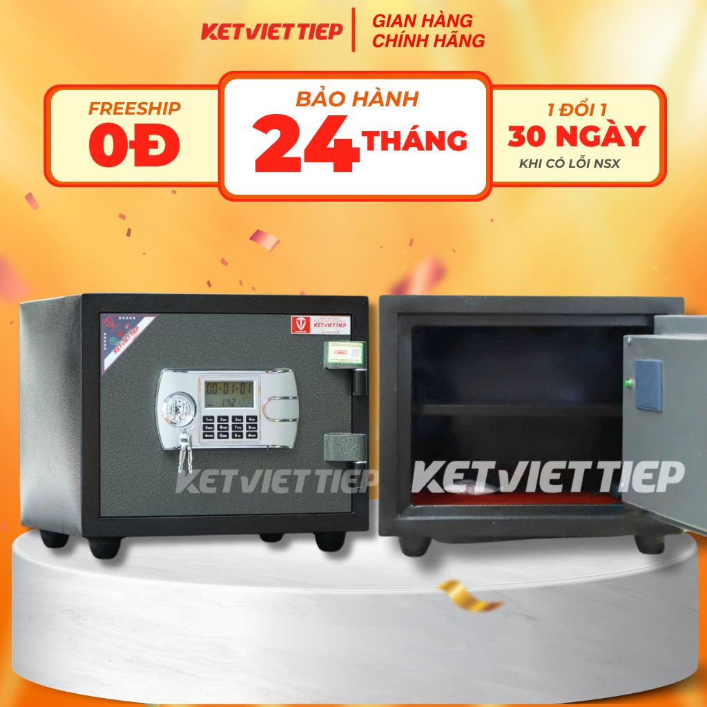 Két sắt Việt Tiệp Mini Khóa Điện Tử KVT312 BLN - Chính Hãng Công Ty Két Sắt Việt Tiệp
