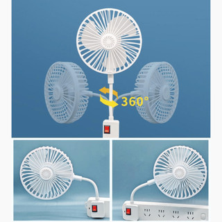 Quạt Treo Tường Nhà Bếp Nhà Tắm Có Lồng Xoay 360 Độ Toả Hương Quạt Mini Treo Nhà Bếp Quạt Cắm Điện Life Plus - QTT02