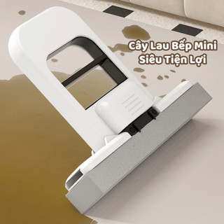 [BẢN CẢI TIẾN] Cây Lau Đa Năng Tự Vắt Thông Minh Chổi Lau Bàn Bếp Mini Lau Phòng Tắm Kính Xe Hơi Bóp Tay Life Plus- LB02