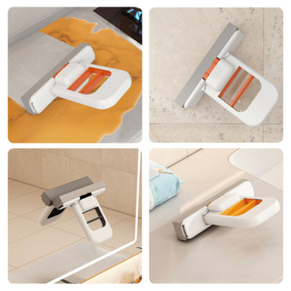 [BẢN CẢI TIẾN] Cây Lau Đa Năng Tự Vắt Thông Minh Chổi Lau Bàn Bếp Mini Lau Phòng Tắm Kính Xe Hơi Bóp Tay Life Plus- LB02