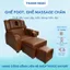 Ghế Foot, Ghế Massage Chân Nâng Hạ Chỉnh Cơ Hiện Đại, Chất Liệu Da Mềm Mại, Thông Thoáng, Thấm Hút