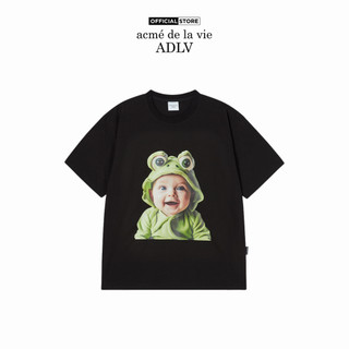 Áo Thun ADLV Baby Face Frog Baby Sleeve Đen (Overseas & Domestic Exclusive) - Hàng chính hãng