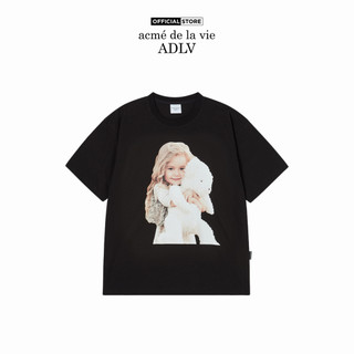 Áo Thun ADLV Baby Face Hug Bear Doll Sleeve Đen (Overseas & Domestic Exclusive) - Hàng Chính Hãng
